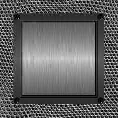Brushed metal plate N4