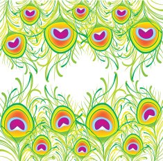 Peacock feather background N2
