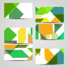 Vector business-card set for your design N589