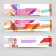 Vector banner set for your design N271