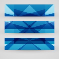Vector banner set for your design N278