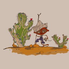 hilarious meerkats boy in the desert N2