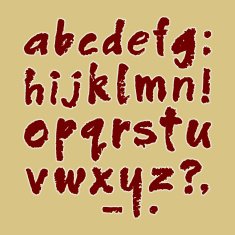 ABC handmade lowercase N2