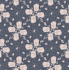 Floral tulip seamless pattern
