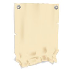 Crumpled old sheet of paper with pins