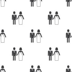 wedding vector seamless pattern N2