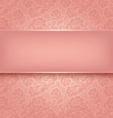 Lace background pink ornamental fabric textural