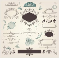 Calligraphic Design Elements N387