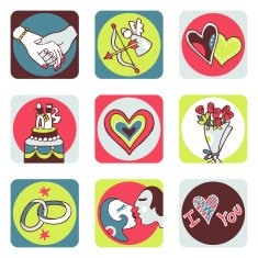 Love color icons