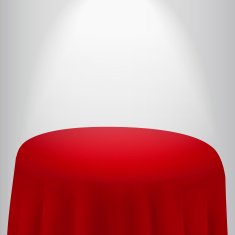 close up of blank tablecloth