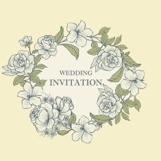 Vintage frame with roses vector illustration