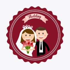 wedding label N37
