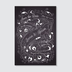 Wedding Invitation Card - Typography and Calligraphic Design