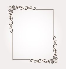 Calligraphic floral frame and page decoration