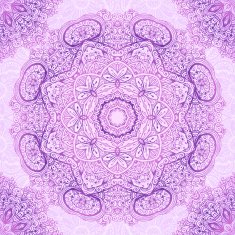 Pink vintage ornate seamless pattern tile N2
