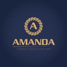 Letter A Elegant leaf monogram logo icon vector design
