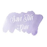 Save the date water color wedding card N3