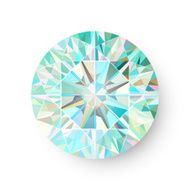 Precious Gem Isolated on White Background Vector N2