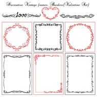 Set of Decorative Valentine Frames N2