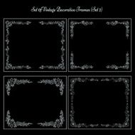 Set of Floral decorative borders N2