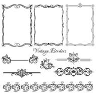 Set of decorative borders N4