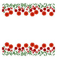 red poppies vector illustration N2