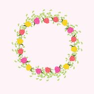 floral frame N383