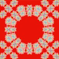 Bright red pattern