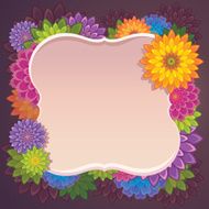 flowers label template N2