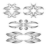 Vector calligraphy elements N4