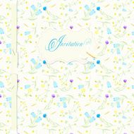 background for design wildflowers and banner save the date N2