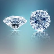 Two diamonds sparkling background N2