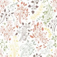 Floral seamless pattern Decorations leaves flower ornaments N2