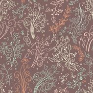 Floral seamless pattern Decorations leaves flower ornaments N3