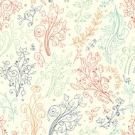 Floral seamless pattern Decorations leaves flower ornaments N4