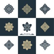 Design Luxury Template Set Swash Elements Art Vector Vintage St N4