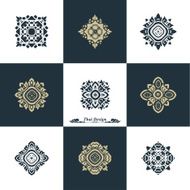 Design Luxury Template Set Swash Elements Art Vector Vintage St N6