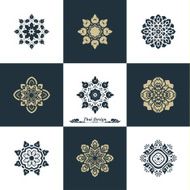 Design Luxury Template Set Swash Elements Art Vector Vintage St N8