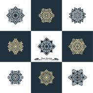 Design Luxury Template Set Swash Elements Art Vector Vintage St N10