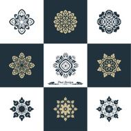 Design Luxury Template Set Swash Elements Art Vector Vintage St N11