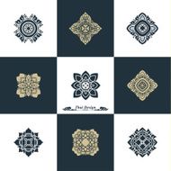 Design Luxury Template Set Swash Elements Art Vector Vintage St N12