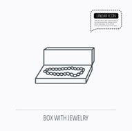 Jewellery box icon Luxury precious sign N6