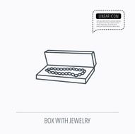 Jewelry box icon Luxury precious sign N4