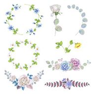 Watercolor wreaths N5