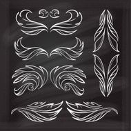 Vector calligraphic design elements N7