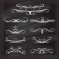 Vector calligraphic design elements N10