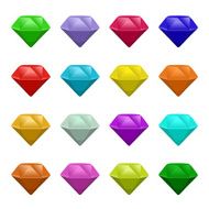 Colorful diamonds set