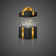 Gift box with a magic effect