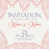 Invitation card design Vector illustration N4