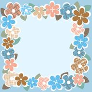 vintage flower border